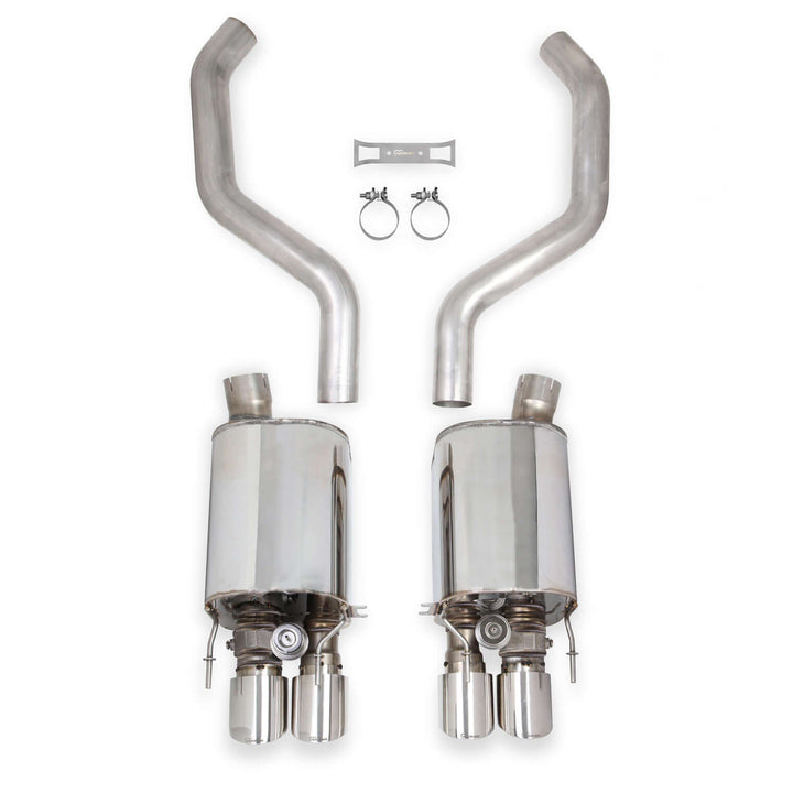 Hooker BlackHeart 70401313-RHKR axle back exhaust for C6 Corvette with NPP