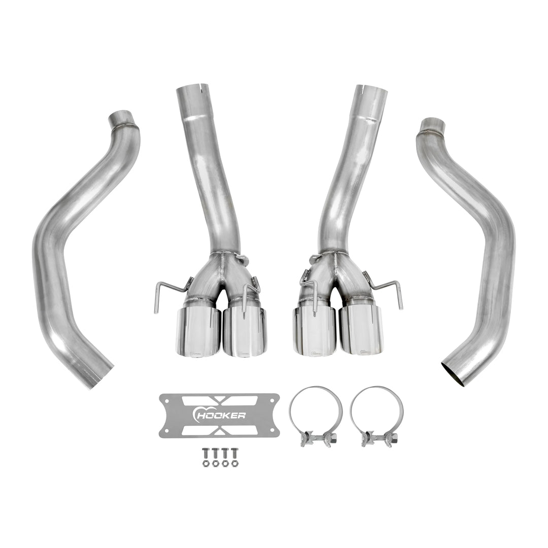 Hooker BlackHeart 70401316-RHKR straight pipe axle back exhaust for 2009-2013 C6 Corvette LS3