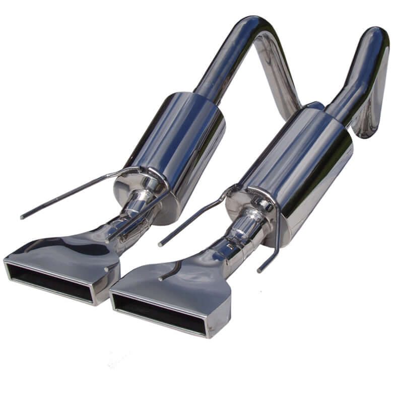 MBRP S7002304 rectangular tip axle-back exhaust for 2005–2008 C6 Corvette