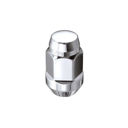 C7 Corvette McGard chrome bulge-style lug nuts with M12 x 1.5 thread