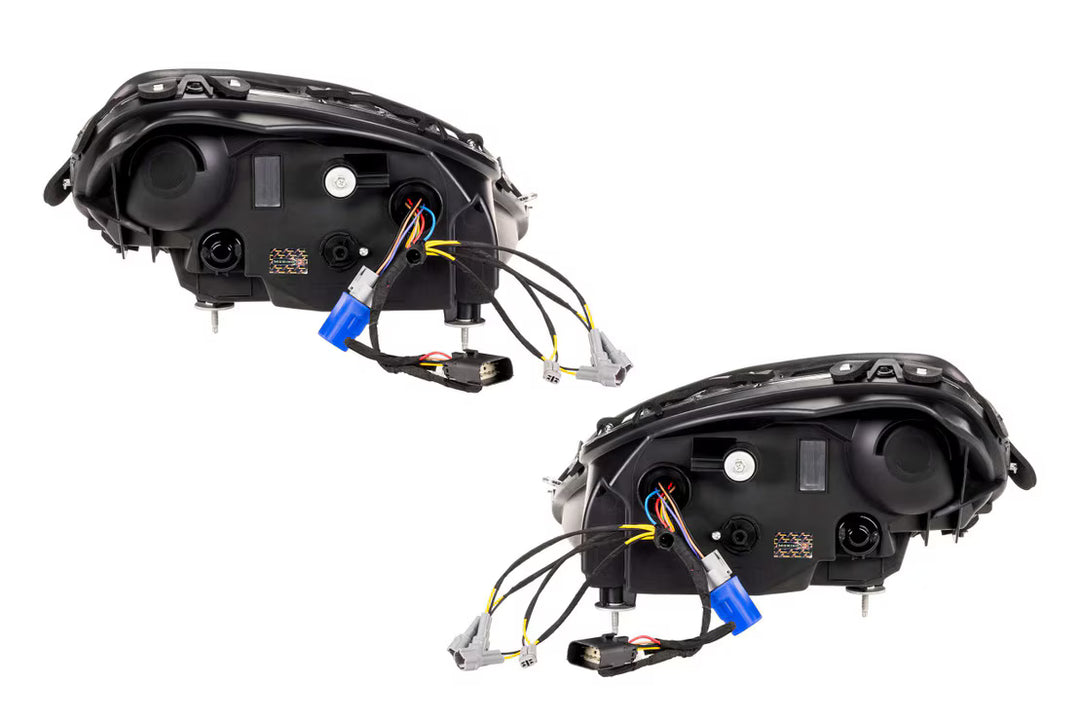 Rear housing view of Morimoto LF2-460 XB Evo C6 Corvette headlight assembly
