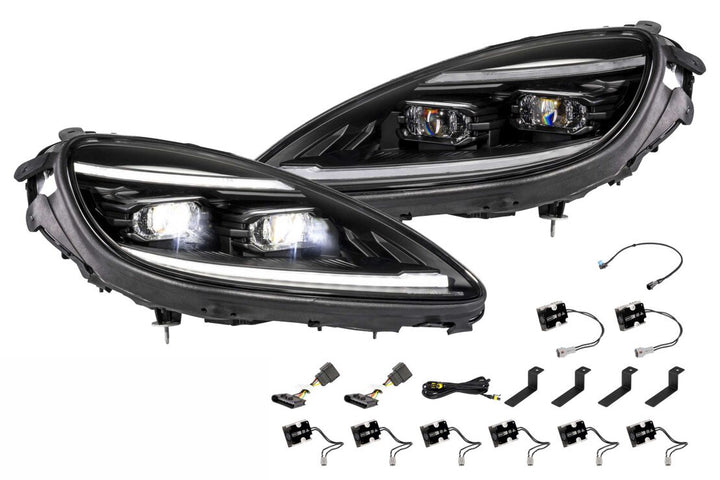 Morimoto LF2-460Y XB Evo Hybrid LED headlight pair for 2005-2013 C6 Corvette
