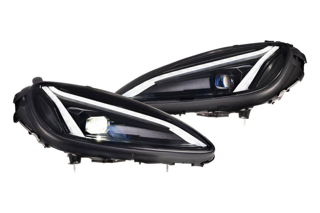Morimoto LF2-778 XB Gen II C6 Corvette headlights with white daytime running lights