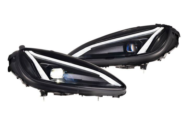 Morimoto LF2-778 XB Gen II C6 Corvette headlights with white daytime running lights