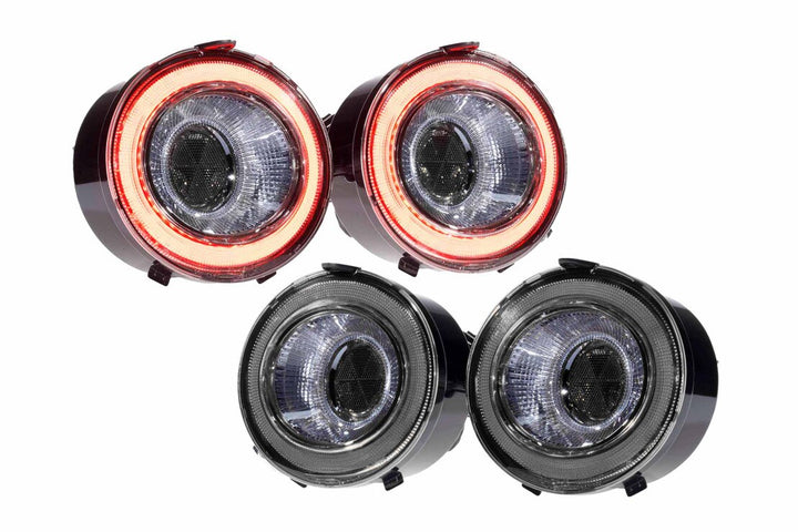 Morimoto LF466 smoked LED tail light set for 2005.5-2013 C6 Corvette