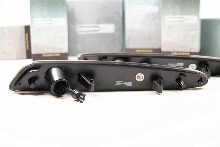 Rear casing view of Morimoto XB LED side marker assembly for C6 Corvette