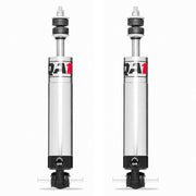 Pair of QA1 Stocker-Star single-adjustable front shocks for 2005–2013 C6 Corvette shown as complete replacement units.