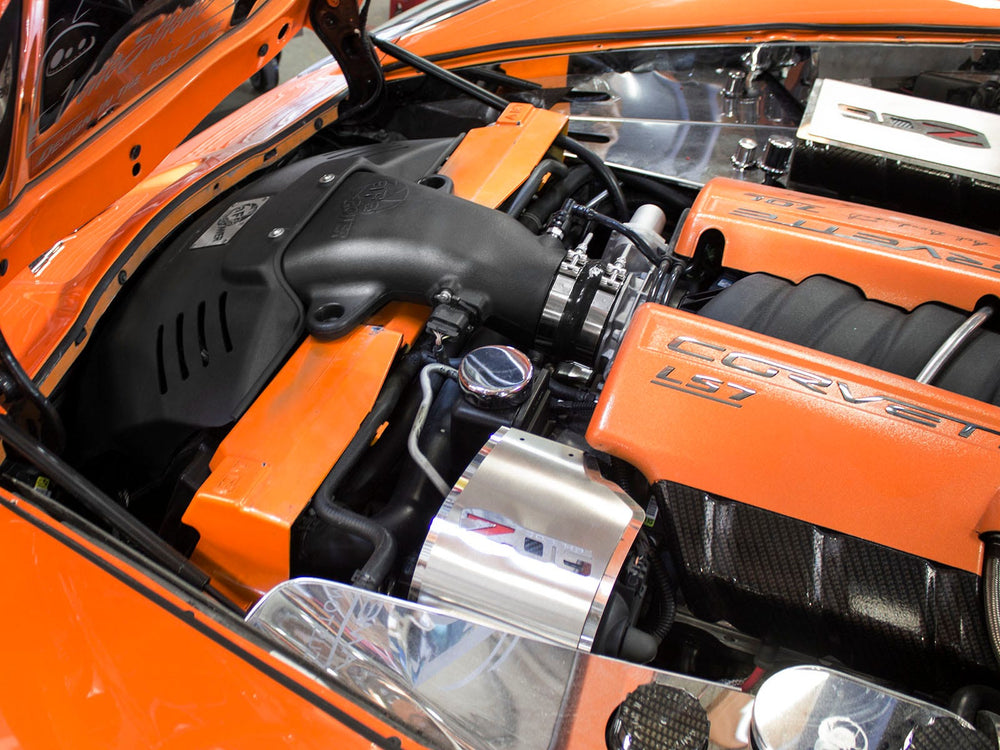 aFe Pro DRY S filter and intake components for C6 Corvette Z06