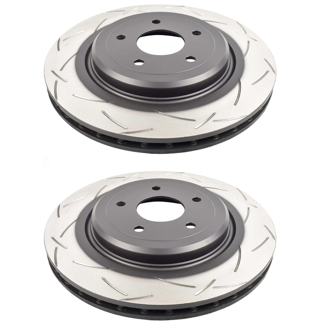 Pair of DBA42993S rear brake rotors for 2006-2013 C6 Corvette Z06 with J56 iron brakes