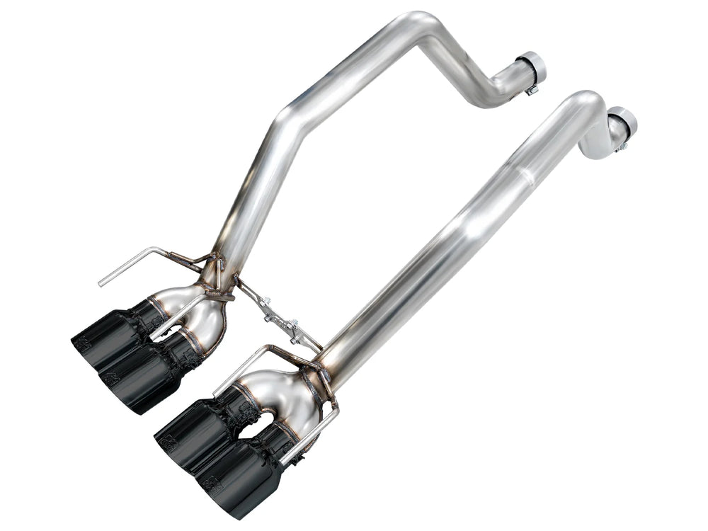 AWE Track Edition axle-back with diamond black quad tips for 2006–2013 C6 Corvette Z06 and 2009–2013 ZR1