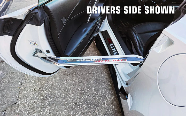 C7 Corvette ACC corvette racing door prop, driver installed passenger design example