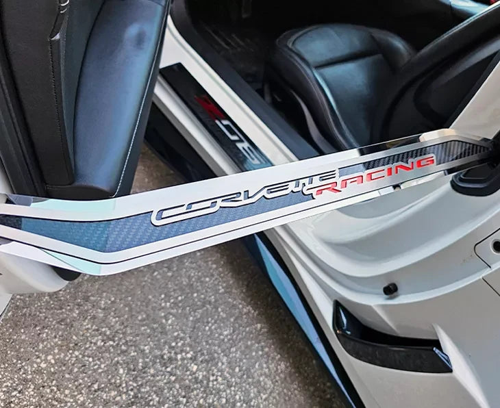C7 Corvette ACC corvette racing door prop, driver racing close up
