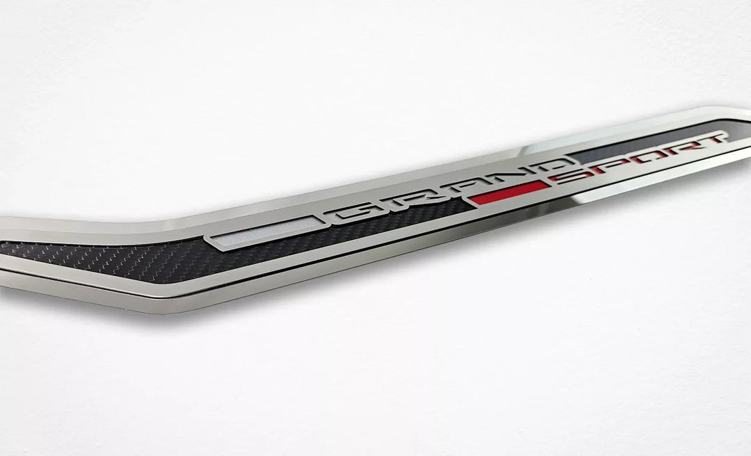 C7 Corvette ACC grand sport door prop, carbon script detail