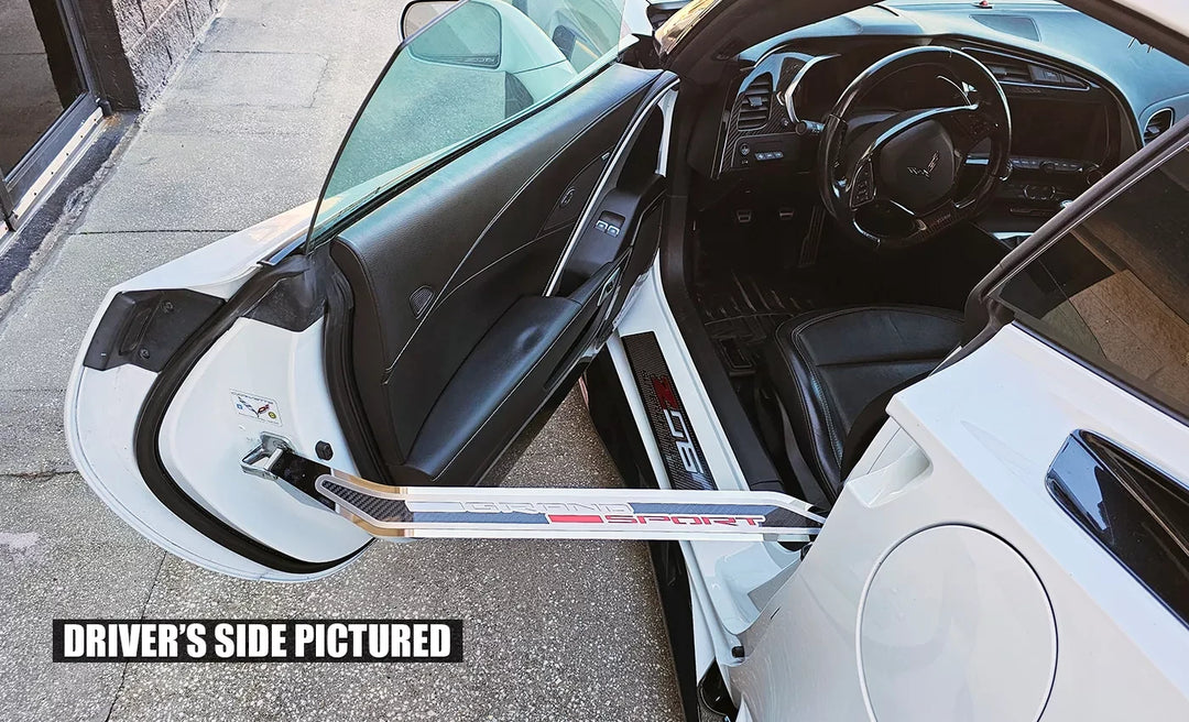 C7 Corvette ACC grand sport door prop, driver installed passenger design example