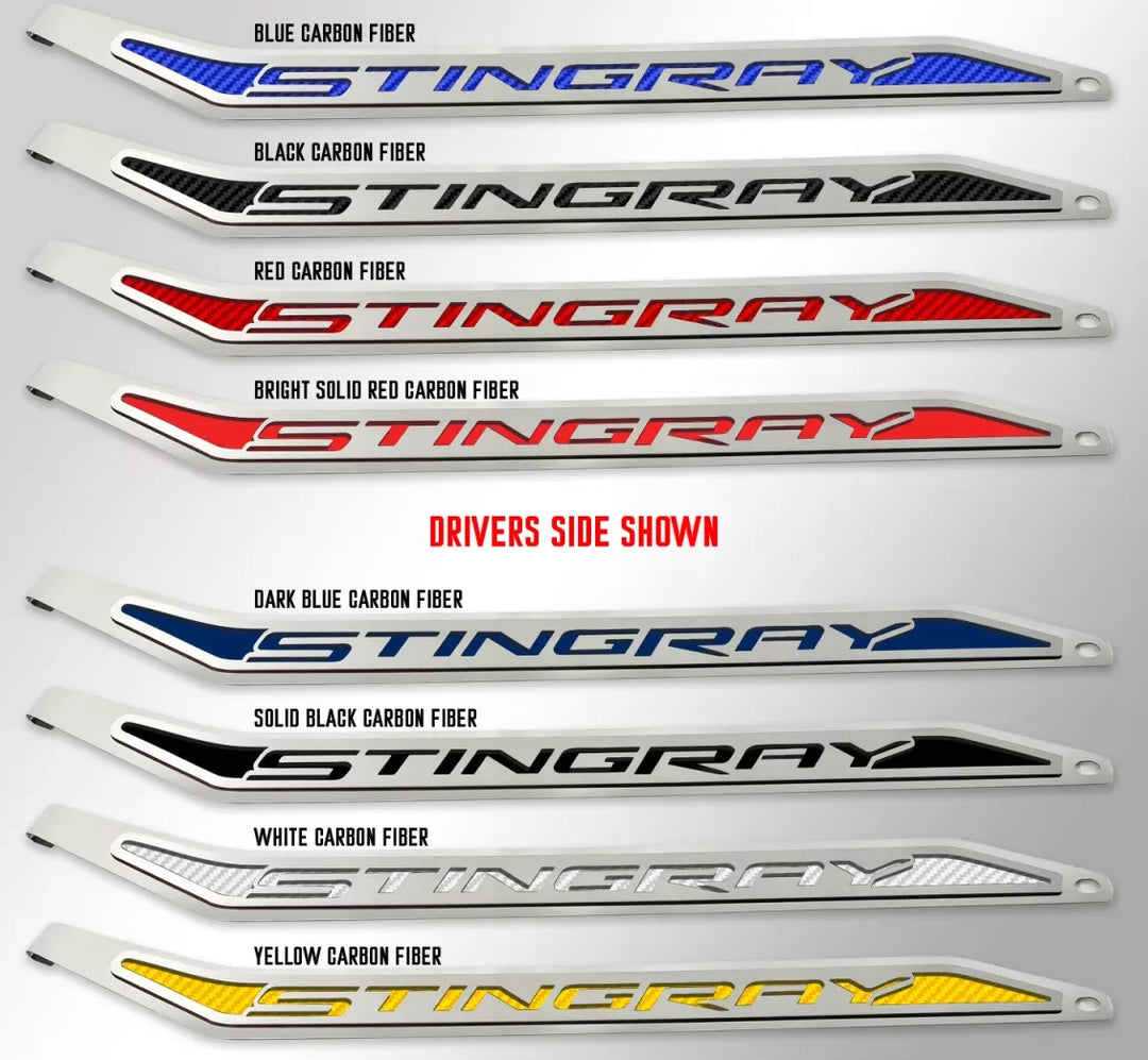 C7 Corvette ACC stingray door prop, inlay color chart