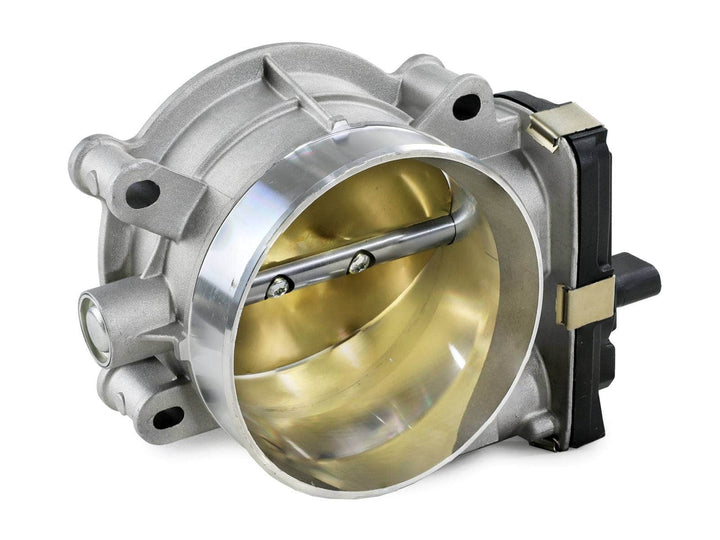 aFe POWER 46-39110 95mm throttle body from the mounting flange side, showing the machined face