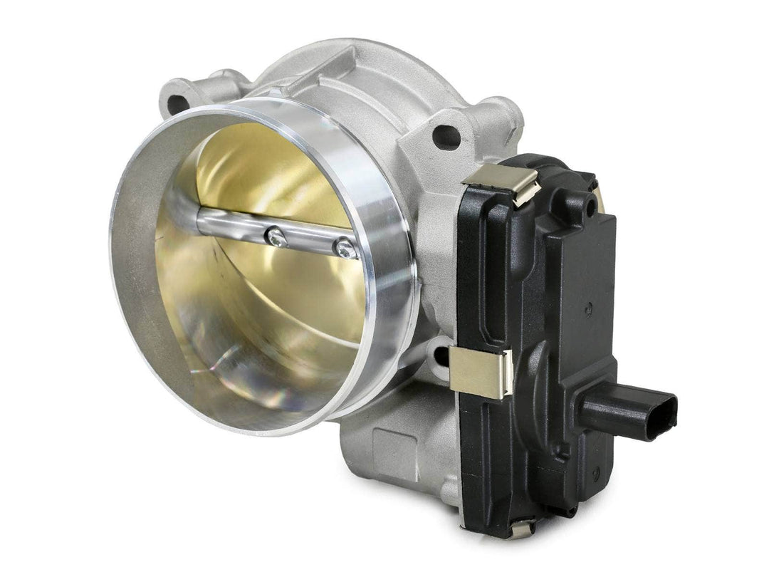 aFe POWER 46-39110 95mm throttle body for the C7 Corvette, showing the open bore and factory drive-by-wire motor
