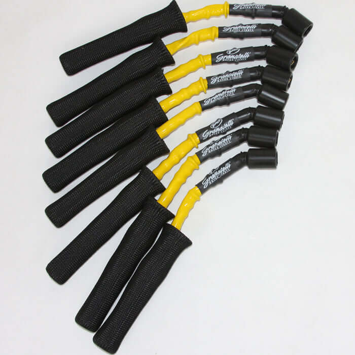 Granatelli high-temp Yellow/Black spark plug wires 28-1545HTYB for C7 Corvette LT1 and LT4
