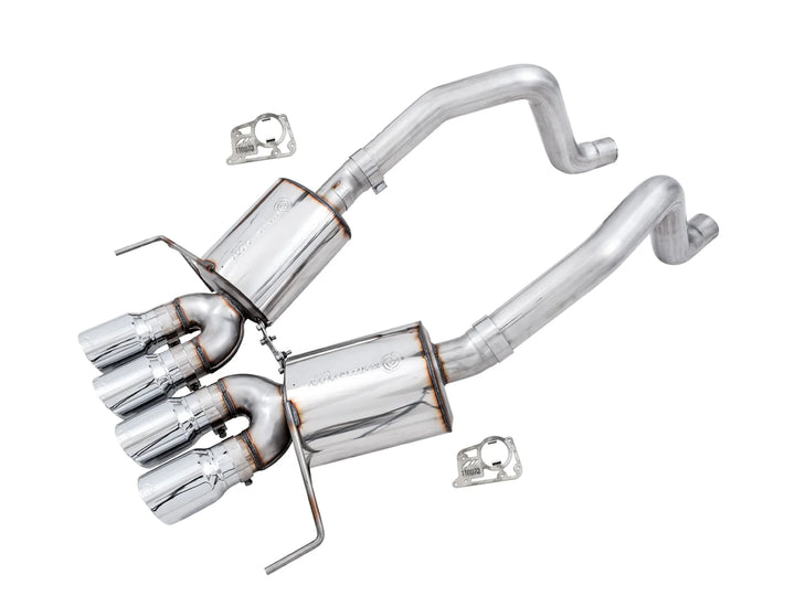 C7 Corvette Grand Sport AWE Touring Edition axle-back exhaust with chrome silver tips
