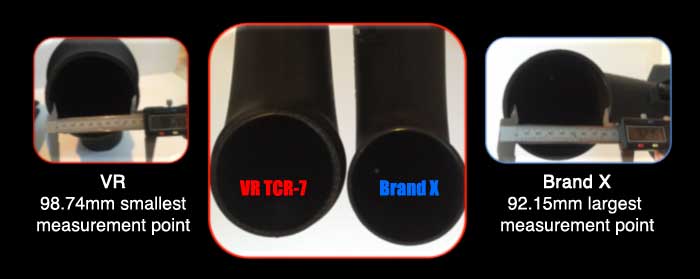 VaraRam TCR-7 reverse Venturi intake tube comparison for C7 Corvette Grand Sport LT1