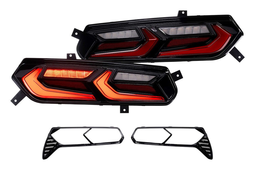 Morimoto LF755 red LED tail light pair for 2014-2019 C7 Corvette