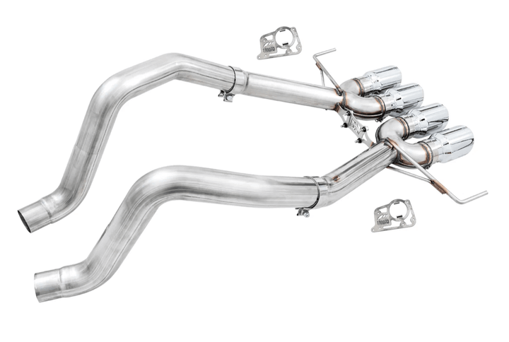 AWE 3020-42073 Track Edition axle-back exhaust with chrome silver tips for C7 Corvette Stingray