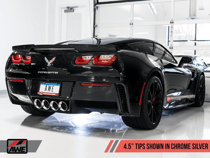 C7 Corvette Stingray AWE Track Exhaust (2014-2019) Chrome