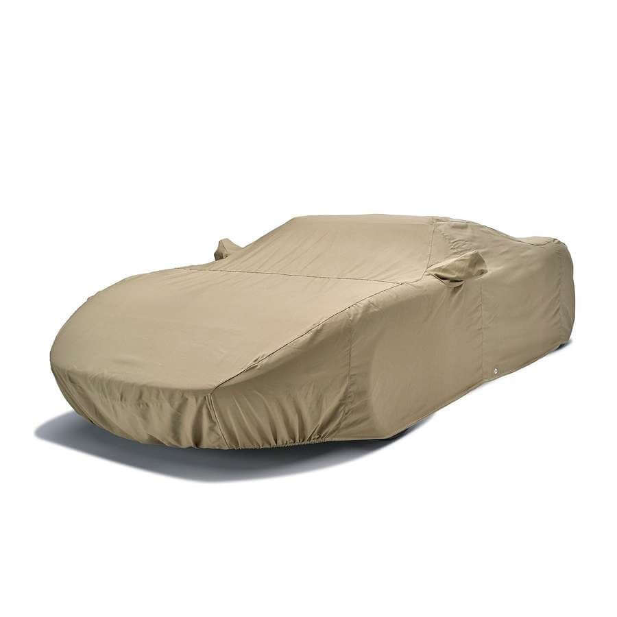 C7 Corvette Z06 Covercraft Tan Flannel indoor car cover for 2015–2019 coupe and convertible models