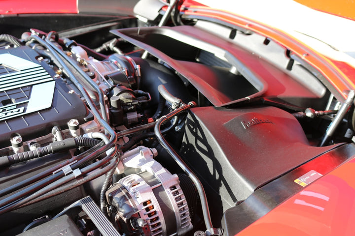 Halltech Stinger RZ STRZ06 installed front view on 2015–2019 C7 Corvette Z06 LT4
