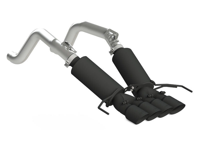 MBRP S7030BLK ARMOR BLK Street Profile axle-back exhaust for C7 Corvette Z06