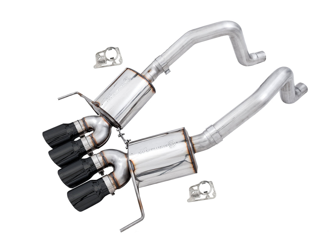 AWE Touring 3015-43143 axle-back exhaust with Diamond Black tips for the 2019 C7 Corvette ZR1
