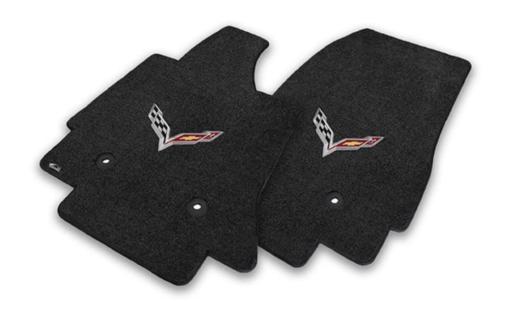 C7 Corvette Stingray Lloyd Mats Luxe single logo front floor mats