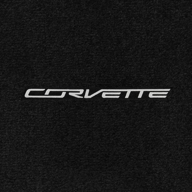 C7 Corvette Z06 Lloyd Mats Luxe single logo with silver Corvette script