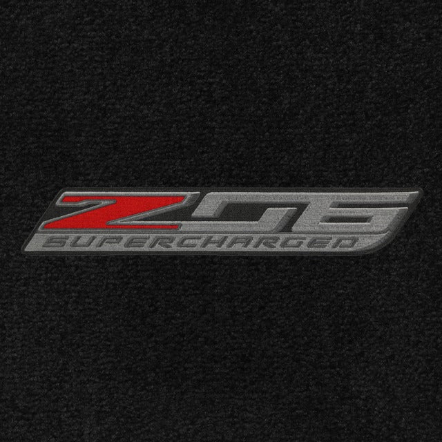 C7 Corvette Z06 Lloyd Mats Luxe single logo with Z06 Supercharged emblem