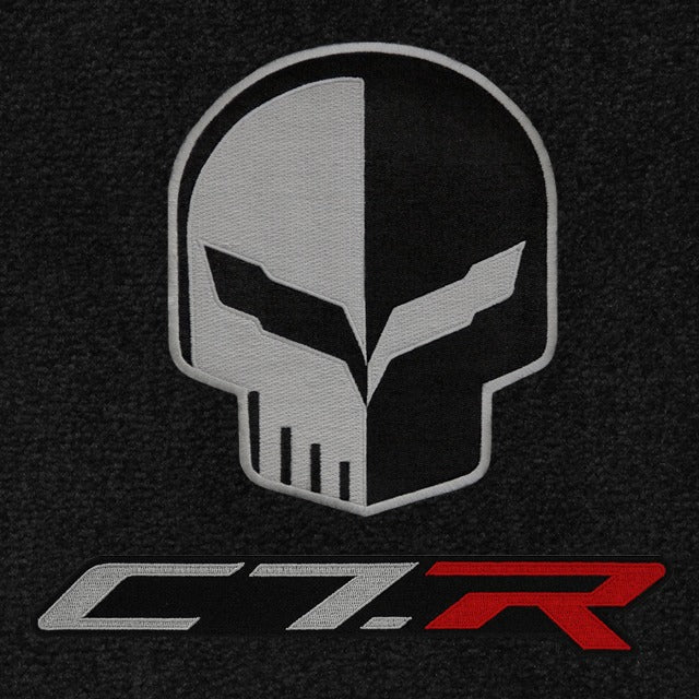 C7 Corvette Z06 Lloyd Mats Velourtex double logo with Jake and C7.R script