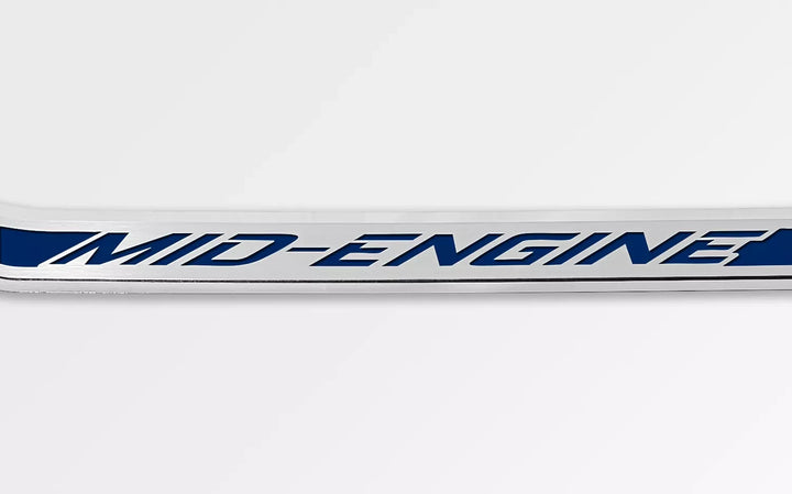 C8 Corvette ACC mid engine door prop, dark blue solid inlay, driver example