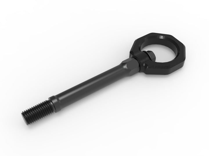 C8 Corvette aFe CONTROL black front tow hook 4130 steel construction detail