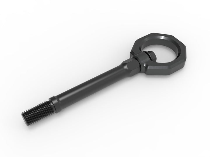 C8 Corvette aFe CONTROL gray front tow hook 4130 steel construction detail