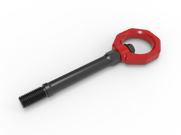 C8 Corvette aFe CONTROL red front tow hook 4130 steel construction detail