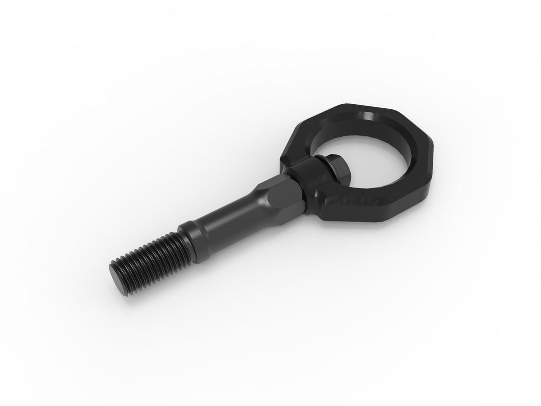 C8 Corvette aFe CONTROL black rear tow hook 4130 steel construction detail
