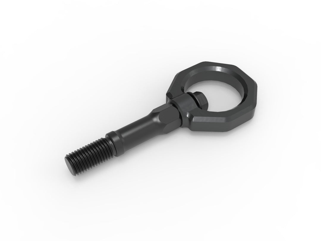 C8 Corvette aFe CONTROL gray rear tow hook 4130 steel construction detail