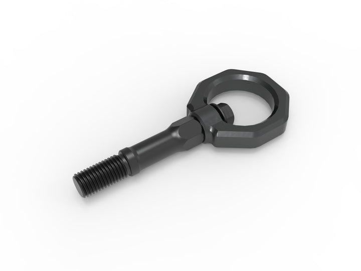 C8 Corvette aFe CONTROL gray rear tow hook 4130 steel construction detail