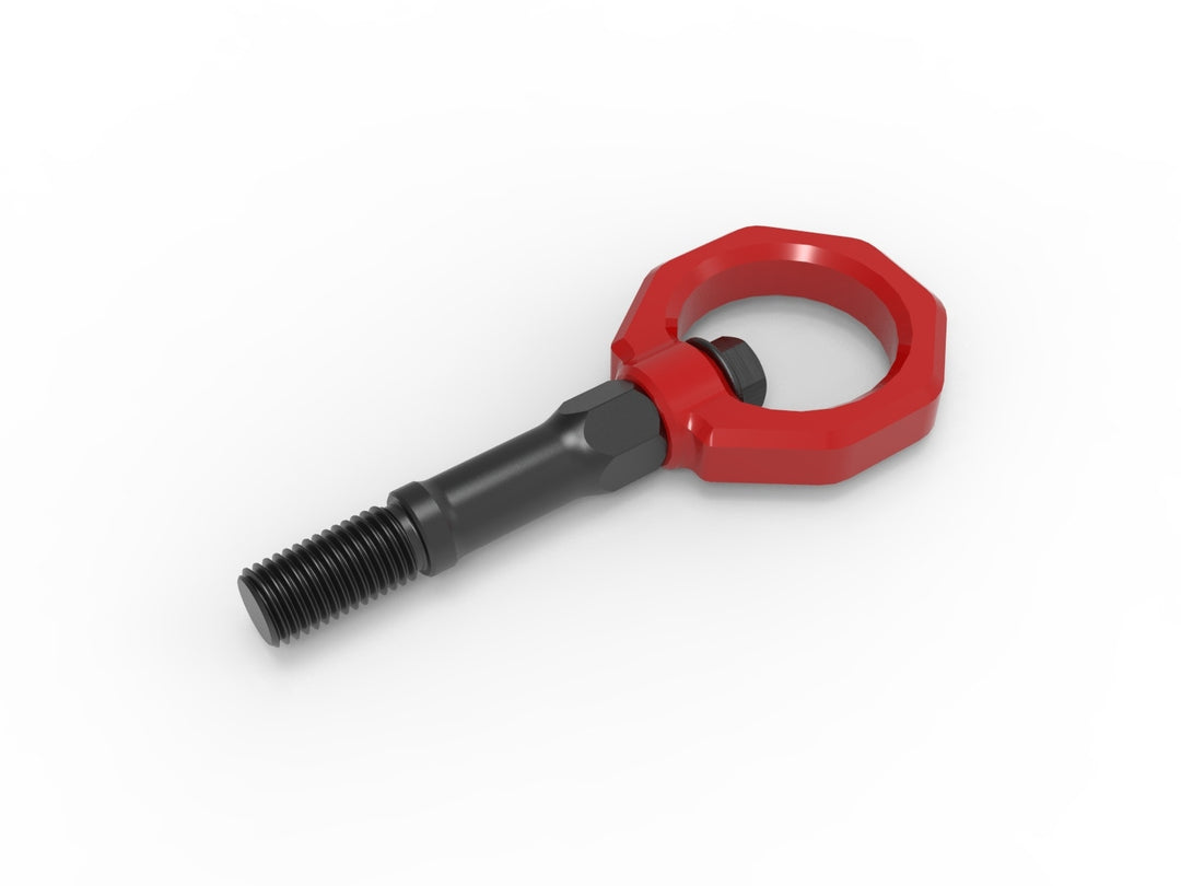 C8 Corvette aFe CONTROL red rear tow hook 4130 steel construction detail