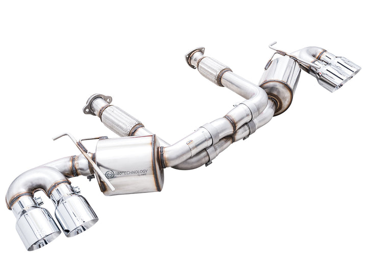 AWE 3015-42151 Touring cat-back with Chrome tips for C8 Corvette E-Ray, complete system