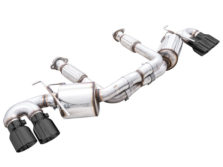 AWE 3015-43159 Touring cat-back with Diamond Black tips for C8 Corvette E-Ray, complete system
