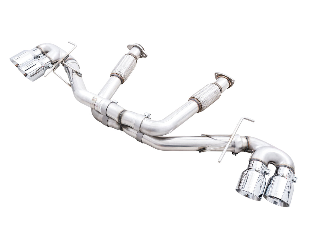 AWE 3020-42080 Track cat-back with Chrome tips for C8 Corvette E-Ray, complete system