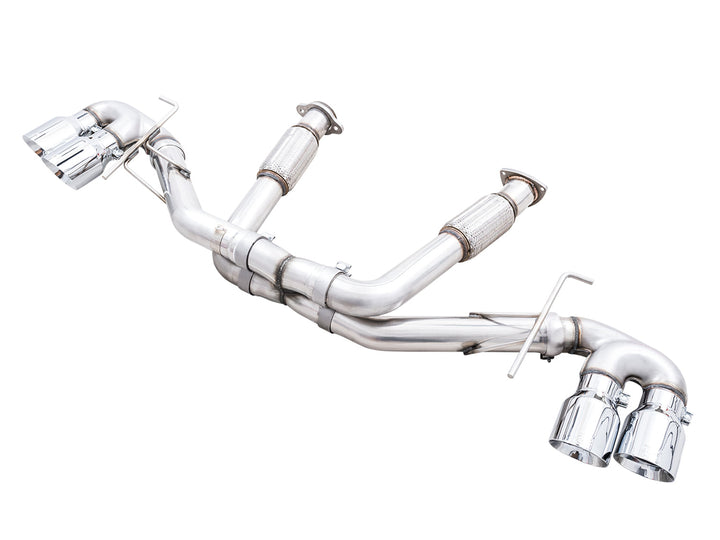 AWE 3020-42080 Track cat-back with Chrome tips for C8 Corvette E-Ray, complete system