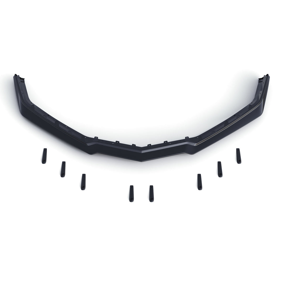 ACS Composite 50-4-158 front splitter for the C8 Corvette Grand Sport, whole part on a white background