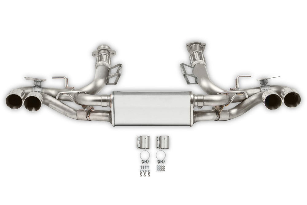 Hooker BlackHeart polished cat-back exhaust for C8 Corvette Stingray