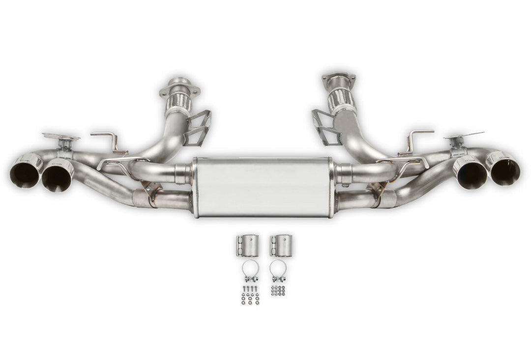 Hooker BlackHeart polished cat-back exhaust for C8 Corvette Stingray